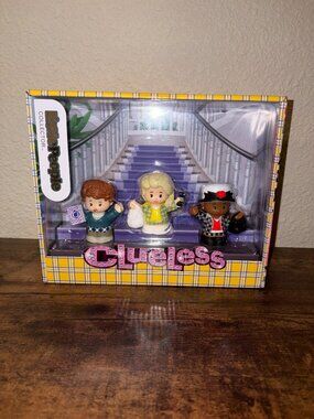 Clueless Little People Collector Set 3 Figures Cher Dionne Tai NIB Mattel